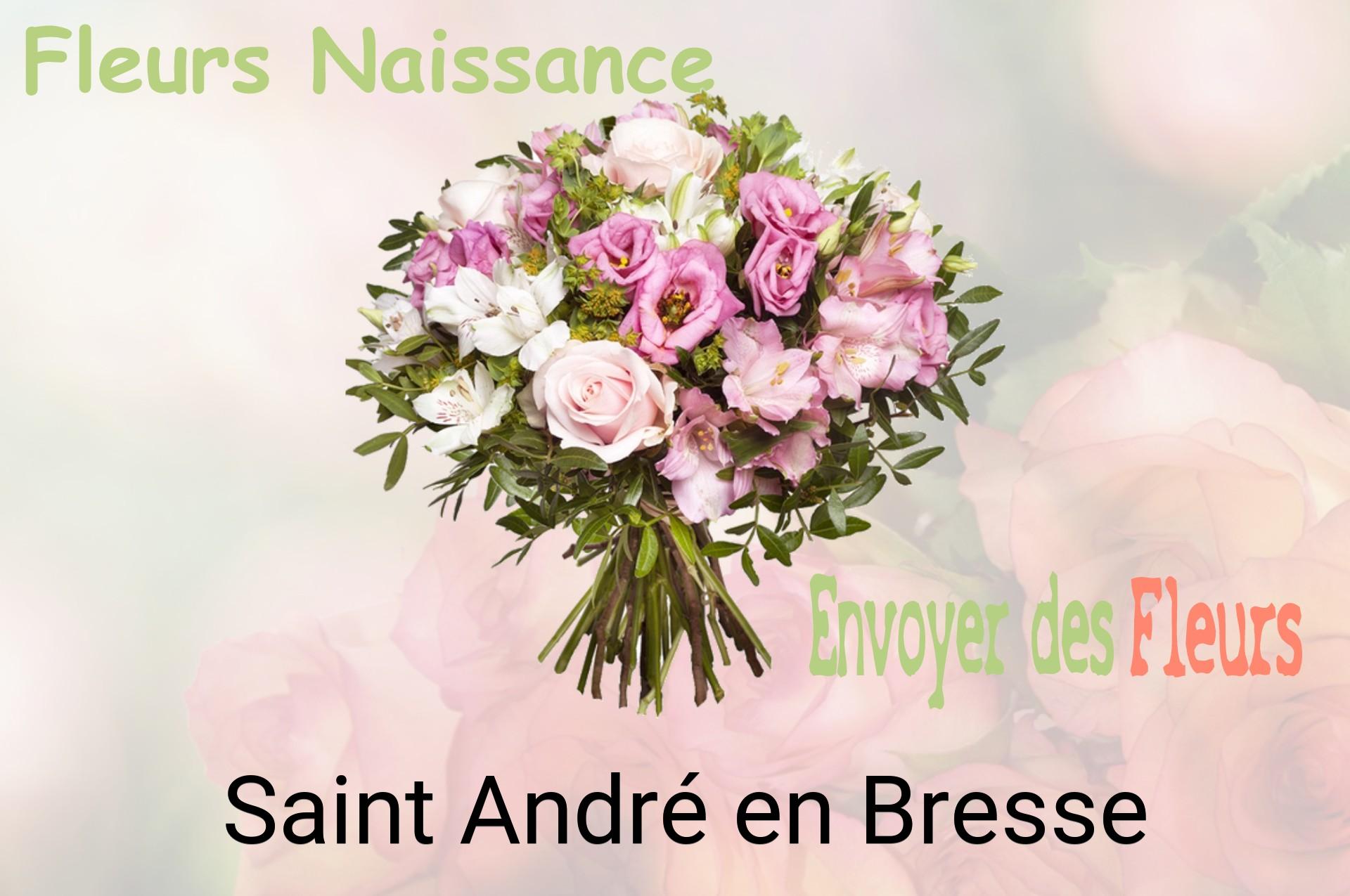 Bouquet de fleurs de naissance livré à Saint-André-en-Bresse